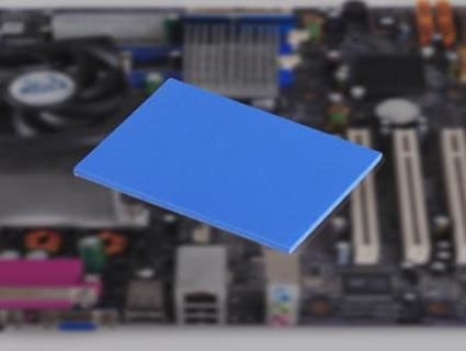 Het Vrije Thermische Stootkussen van het Heatproofsilicone op Laptop Praktische Dikte 1mm